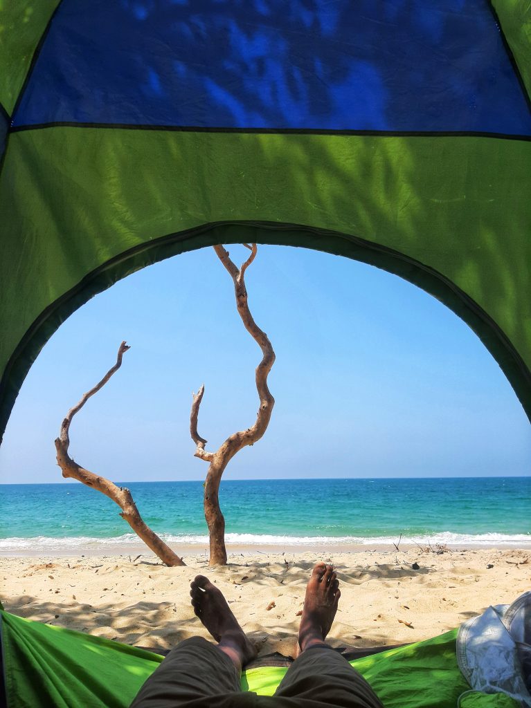 Beach Camping on the Beautiful Battalangunduwa Island