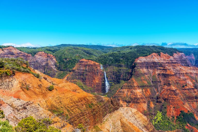 Amazing Waimea canyon in Kauai, Hawaii islands