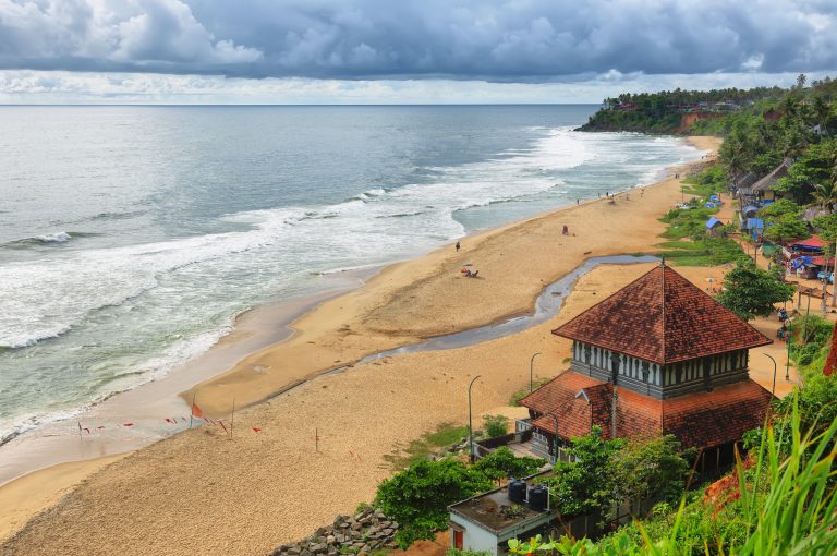 Varkala tropical beach Kerala, India