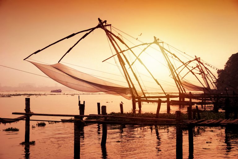 Chinese Fishing nets in Kochi, Kerala, India