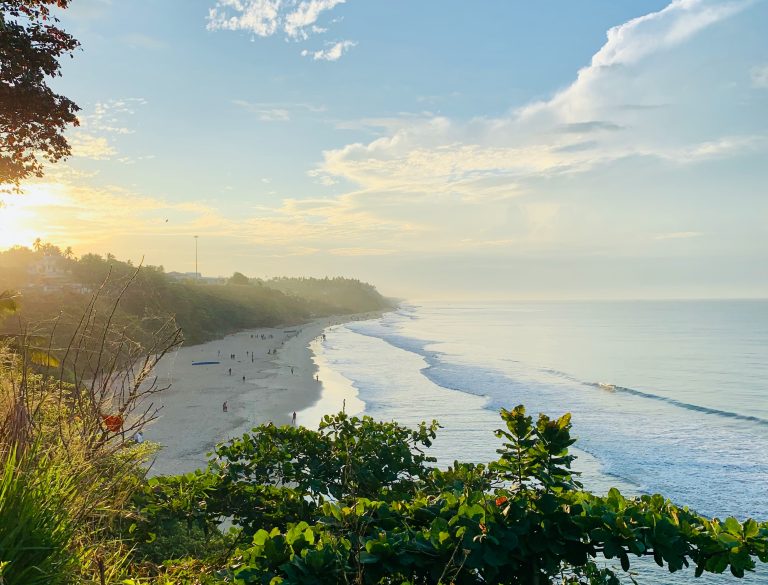 Varkala tropical beach Kerala, India