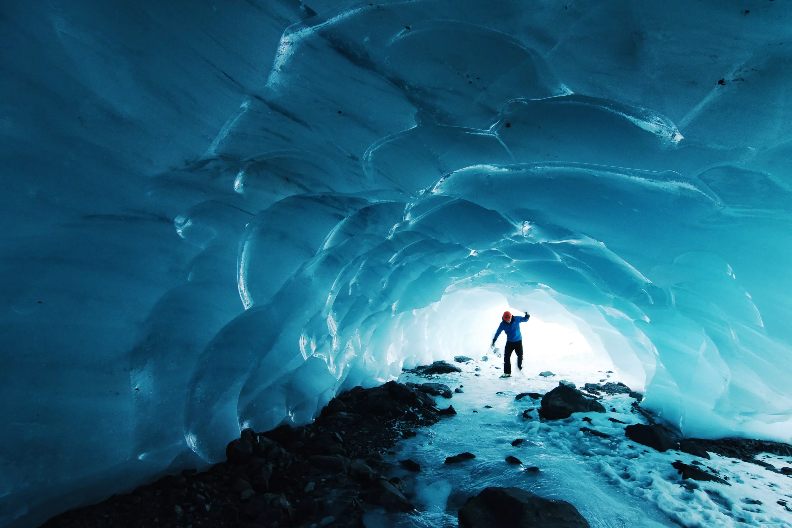 ice cave in alaska