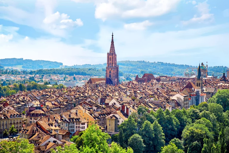 Panoramic view of Berne, Switzerland