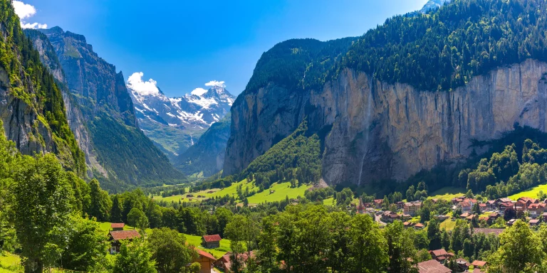 Mountain village Lauterbrunnen, Switzerland