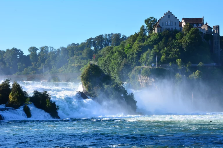 Rheinfall, Waterfall of the river Rhein at Neuhausen, Schaffhaus