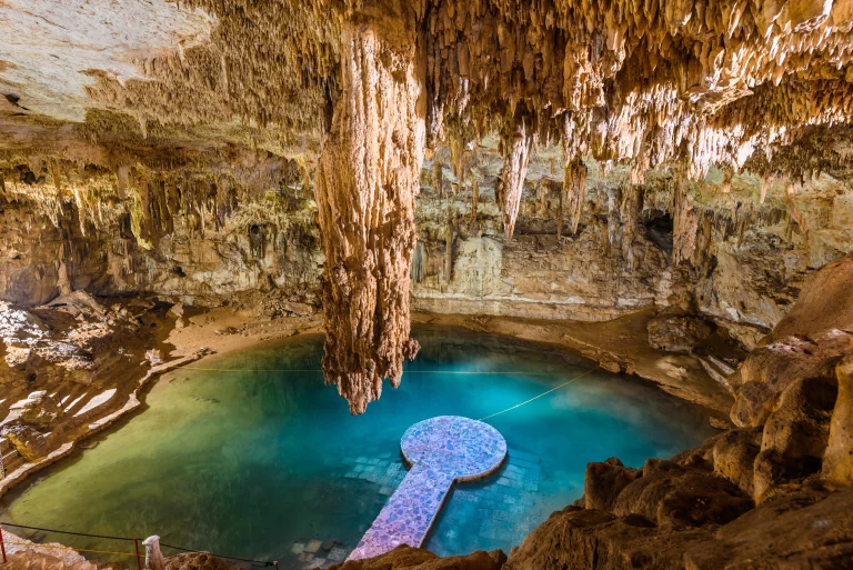 Cenote Suytun at Valladolid, Yucatan - Mexico