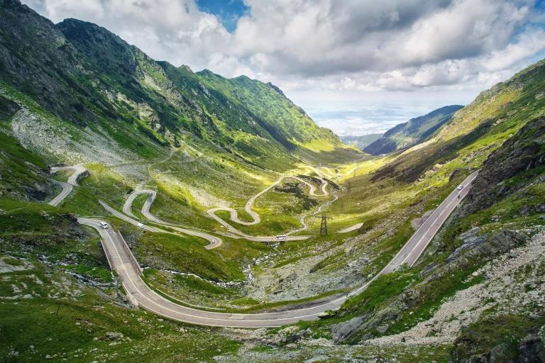 Transfagarasan pass in summer