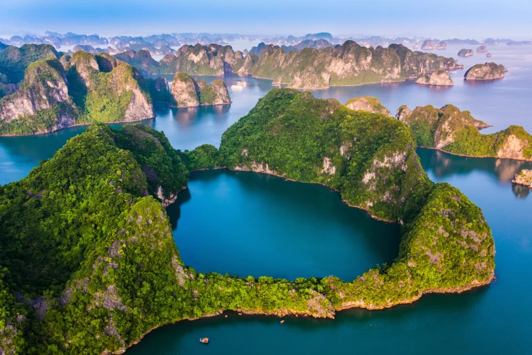 Aerial view of Ha Long Bay, Vietnam