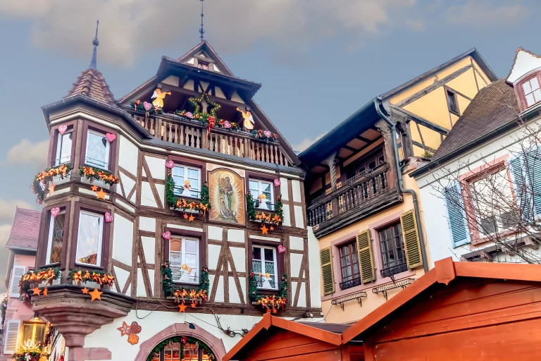 Christmas decoration in Kaysersberg, Alsace, France