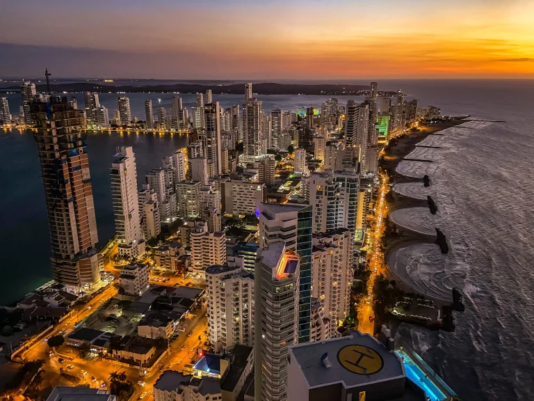 Bocagrande district in Cartagena Colombia