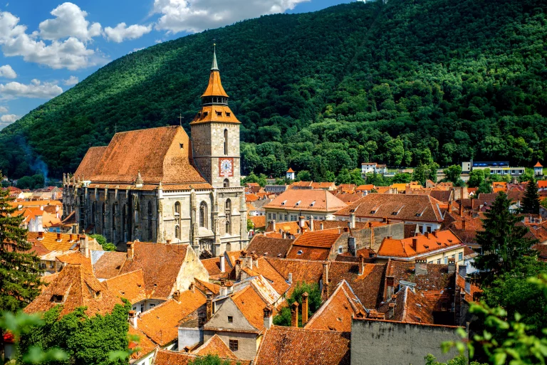 Brasov cityscape in Romania